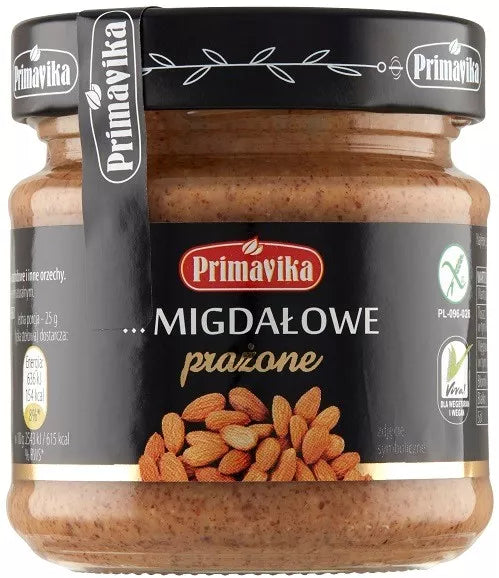 PRIMAVIKA Pasta migdałowa prażona (185g)