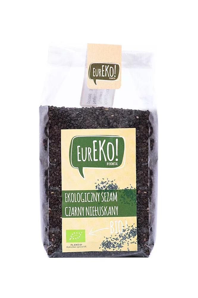 EUREKO Sezam czarny niełuskany (250 g) - BIO