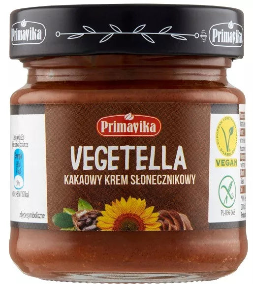 PRIMAVIKA Vegetella - kakaowy krem słonecznikowy 160g