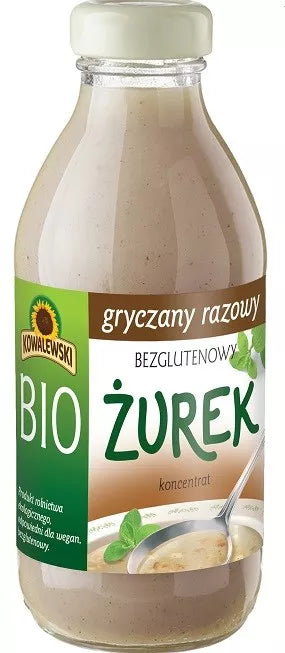 KOWALEWSKI Żurek gryczany razowy koncentrat, bezglutenowy 320ml - BIO