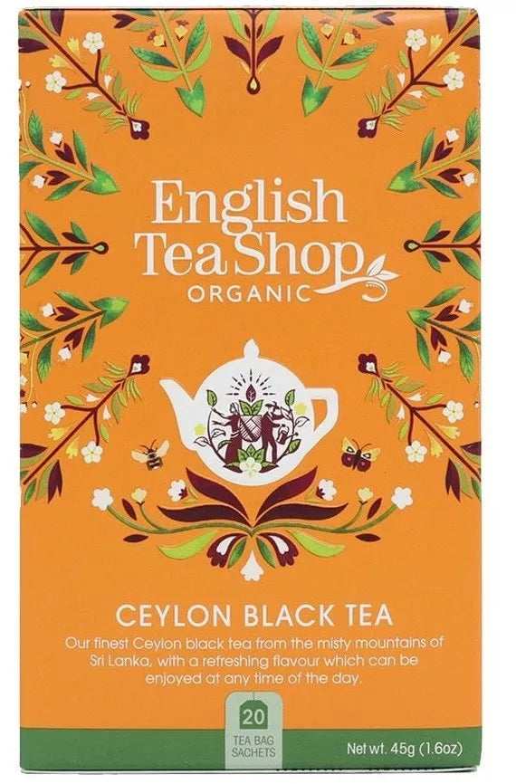 ENGLISH TEA SHOP Herbata czarna cejlońska (20x2,25) BIO 45 g