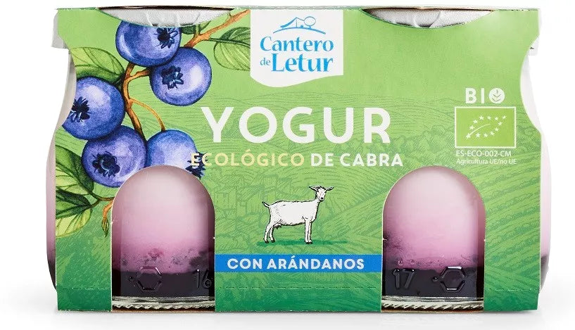 *CANTERO DE LETUR Jogurt kozi z jagodami 2x125g - BIO