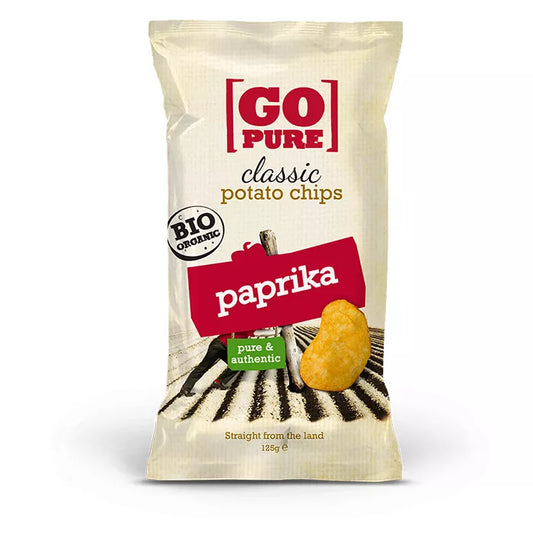 GO PURE Chipsy z koperkiem i szczypiorkiem bezglutenowe (125g) - BIO