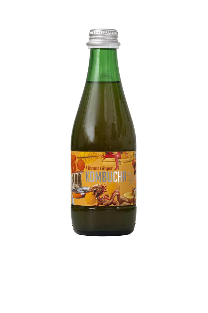 KOMBUCHA BY LAURENT Kombucha z imbirem i cytryną (Vibrant Ginger) (330 ml)