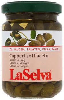 LA SELVA Kapary marynowane w occie winnym 150 g (90 g) - BIO