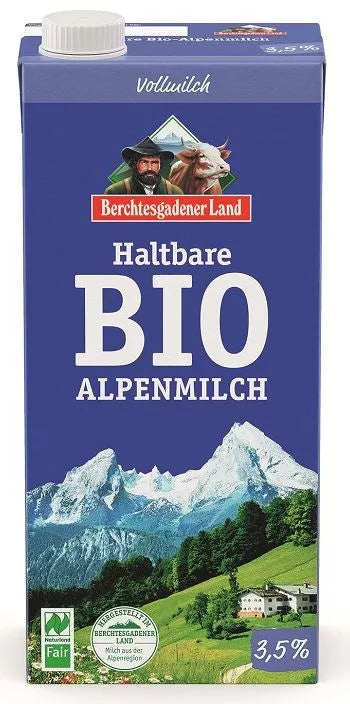 BERCHTESGADENER LAND Mleko UHT (min. 3,5 % tłuszczu) (1 L) - BIO