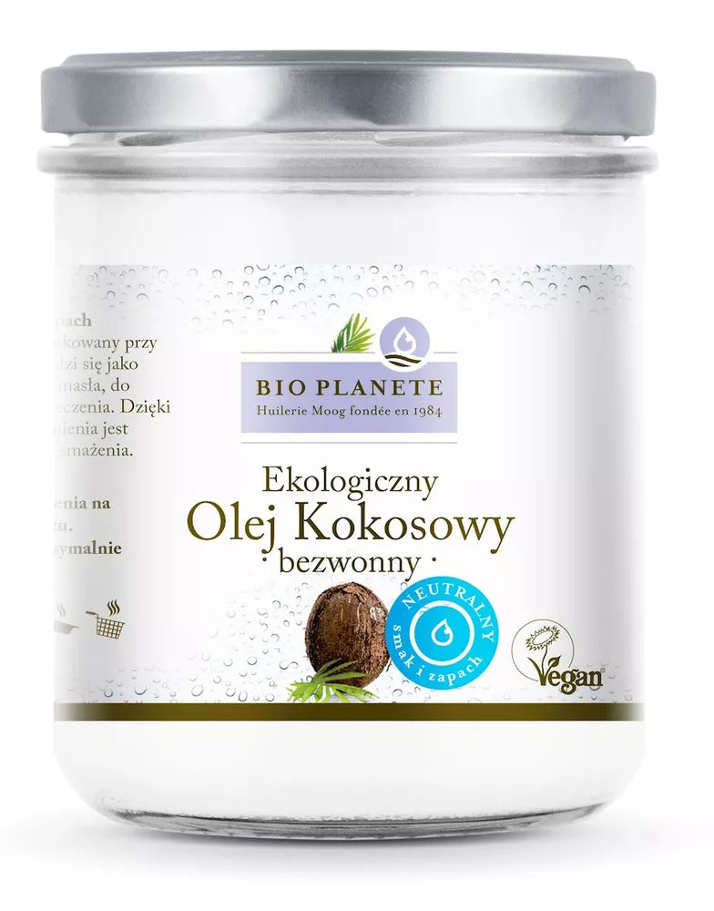 BIO PLANETE Olej kokosowy bezwonny (400 ml) - BIO