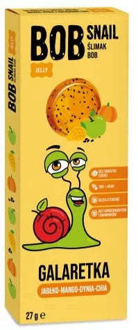BOB SNAIL Przekąska galaretka jabłko mango dynia chia 27g