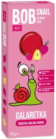 BOB SNAIL Przekąska galaretka gruszka malina burak 27g