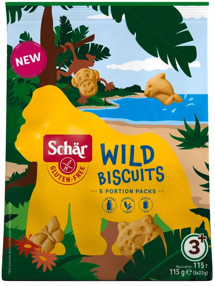 SCHAR Wild biscuits ciasteczka bezglutenowe (115 g)