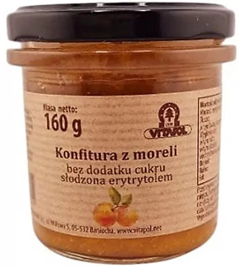 VITAPOL Konfitura z truskawek bez cukru słodzona erytrytolem (160 g)