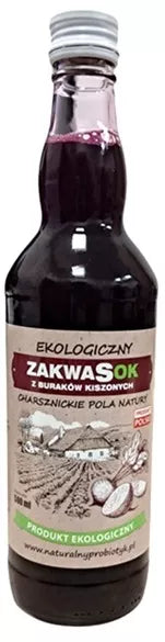 CHARSZNICKIE POLA Zakwas z buraków kiszonych (500 ml) - BIO