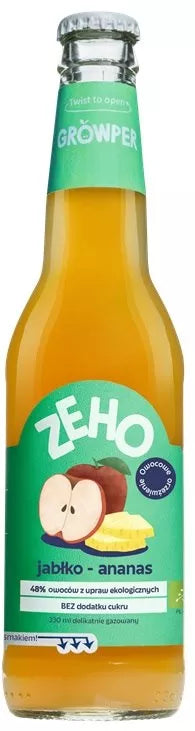 ZEHO Lemoniada jabłko-ananas (330 ml) - BIO