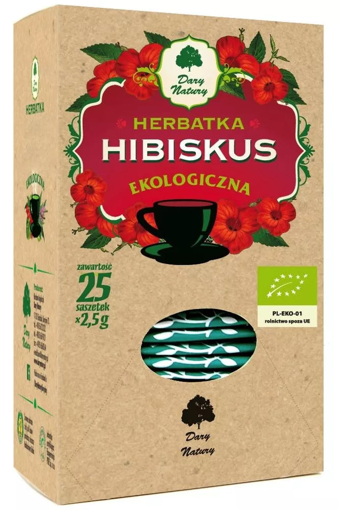 DARY NATURY Herbatka hibiskus (25 x 2,5 g) (62,5 g) - BIO