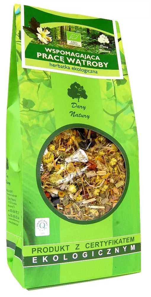 DARY NATURY Herbatka wspomagająca pracę wątroby (200g) - BIO