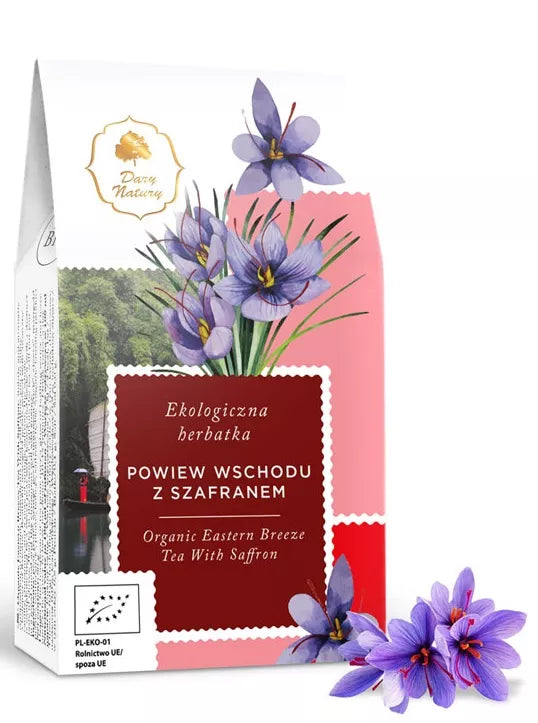 DARY NATURY Herbatka z szafranem Powiew Wschodu (80 g) - BIO