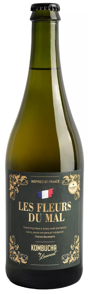 KOMBUCHA BY LAURENT Kombucha o smaku lawendy i rozmarynu (Charles Baudelaire PLATINIUM) (750 ml) - BIO