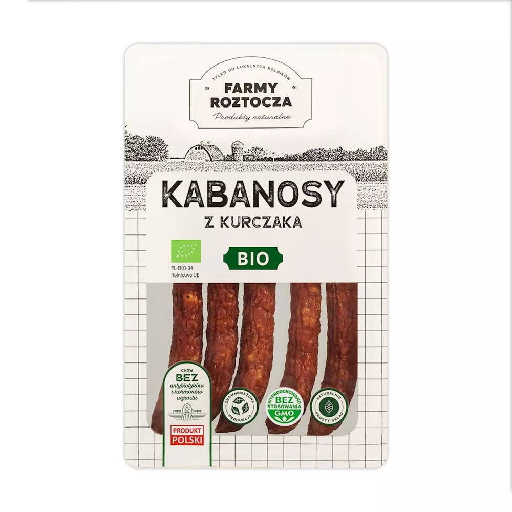 *FARMY ROZTOCZA Kabanosy z kurczaka (150 g) - BIO