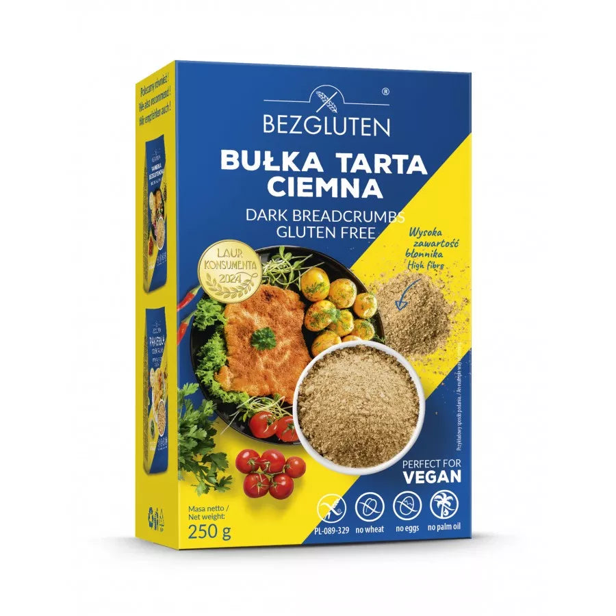 BEZGLUTEN Bułka tarta ciemna bezglutenowa (250 g)
