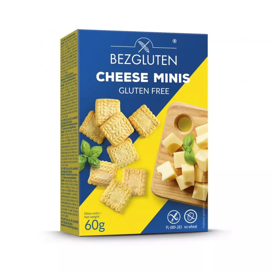 BEZGLUTEN Ciastka bezglutenowe serowe cheese minis (60g)