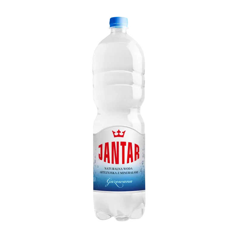 JANTAR Woda źródlana średniozmineralizowana gazowana (1,5l)
