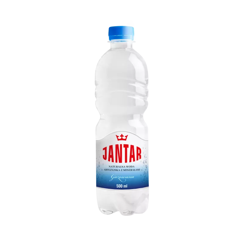 JANTAR Woda źródlana średniozmineralizowana gazowana (500ml)