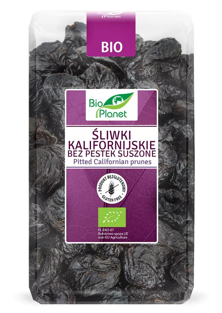 BIO PLANET Śliwki kalifornijskie bez pestek bezglutenowe 1kg - BIO