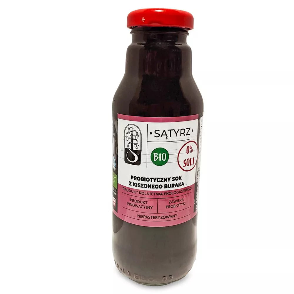 *SĄTYRZ Probiotyczny sok bez soli z kiszonego buraka (300 ml) - BIO