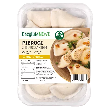 *BezgluteNOVE Pierogi z kurczakiem (280 g)