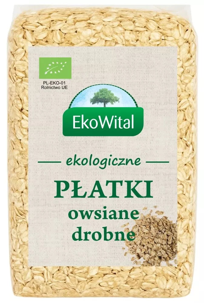 EKOWITAL Płatki owsiane drobne, ekologiczne (600 g) - BIO