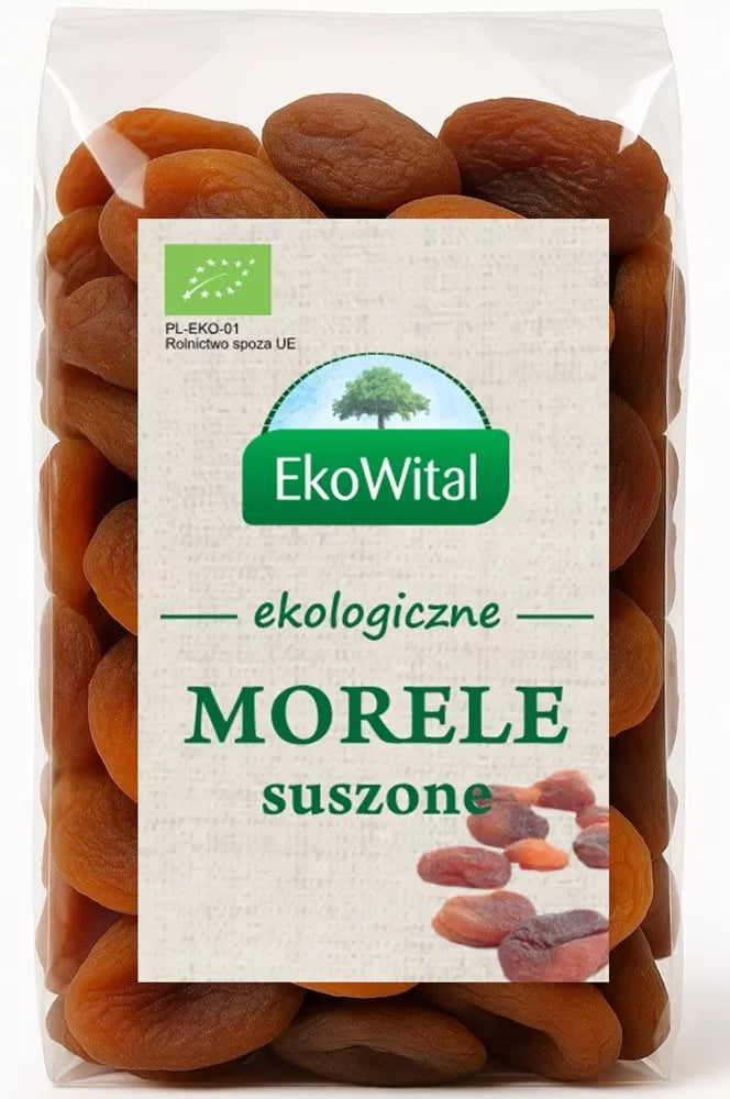 EKOWITAL Morele ekologiczne suszone (500 g) - BIO