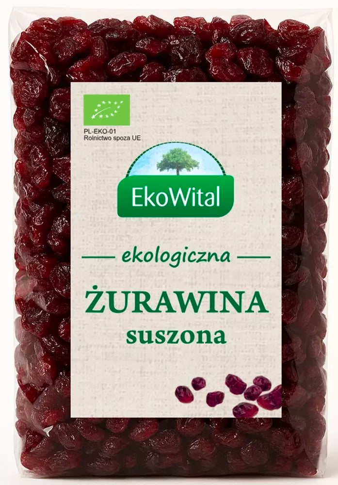 EKOWITAL Żurawina suszona BIO 500 g