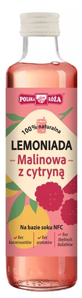 POLSKA RÓŻA Lemoniada malinowa z cytryną (250 ml)