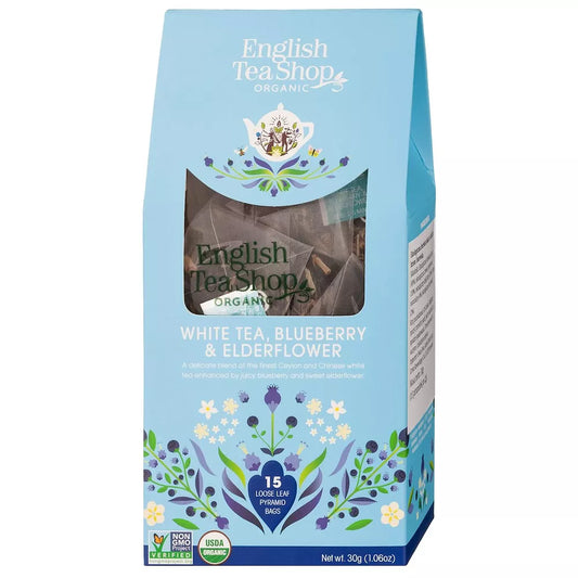 ENGLISH TEA SHOP Herbata Super Berries 15 piramidek (30 g) - BIO