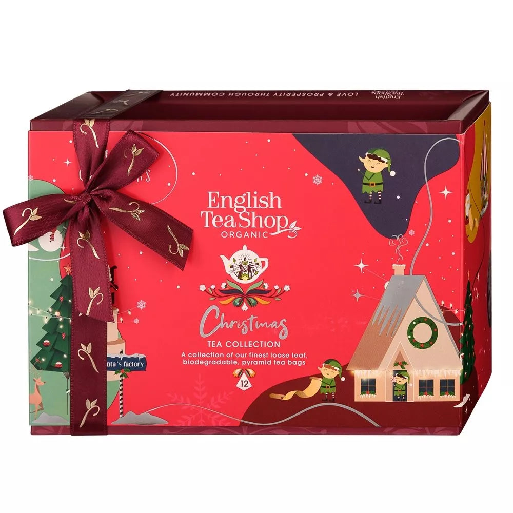 ENGLISH TEA SHOP Zestaw Świąteczny 12 piramidek Red Wonders (12x2g) (24 g) - BIO (Boże Narodzenie)