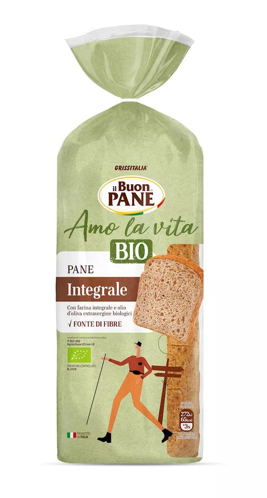IL BUON PANE Chleb tostowy pełnoziarnisty krojony (400 g) - BIO