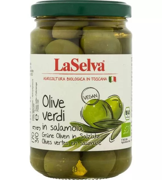 LA SELVA Oliwki zielone w zalewie 310 g (170 g) - BIO