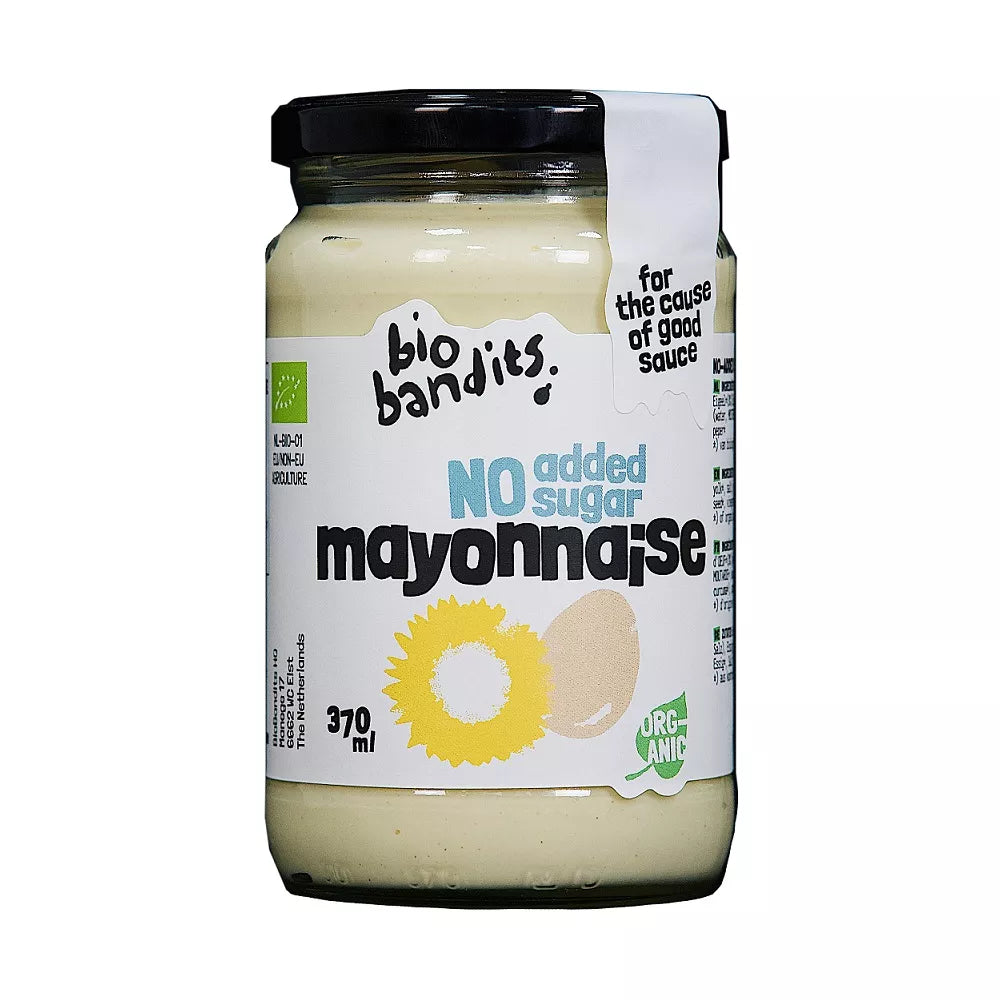 BIO BANDITS Majonez ekologiczny jajeczny bez cukru (370 ml) - BIO