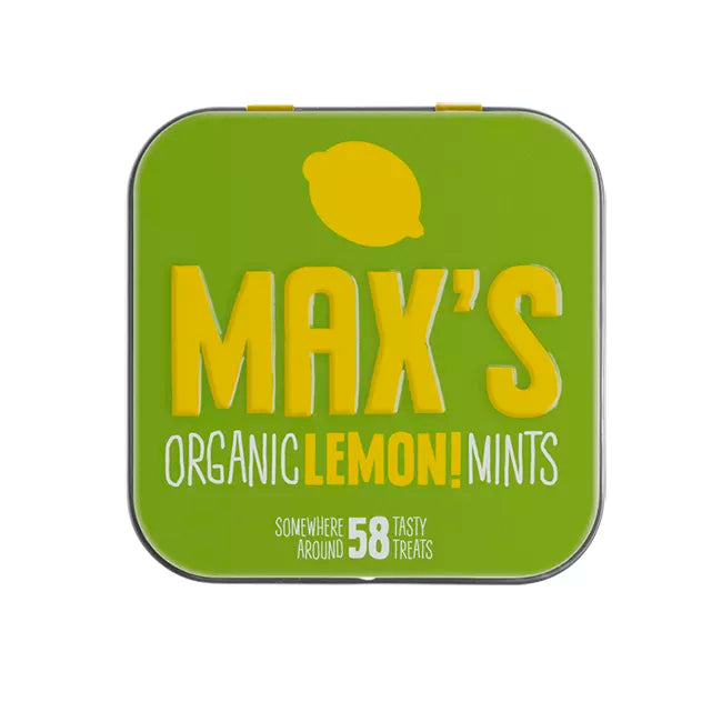 MAX'S ORGANIC Miętuski cytrynowe lemon mints bezglutenowe (35 g) - BIO