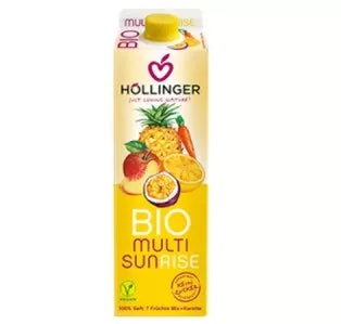 HOLLINGER Sok wieloowocowy z sokiem z marchwi sunrise (1l) - BIO