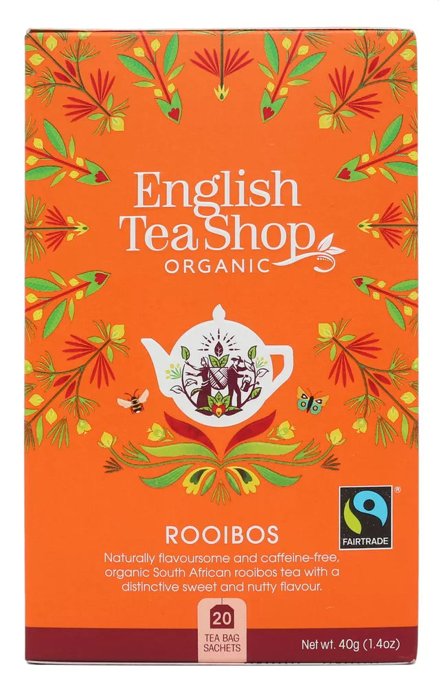ENGLISH TEA SHOP Herbatka Rooibos (20x2g) - BIO FAIR TRADE