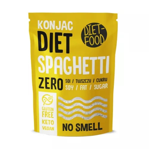 DIET-FOOD Makaron shirataki spaghetti bezglutenowy (Konjac Noodles) (200g)