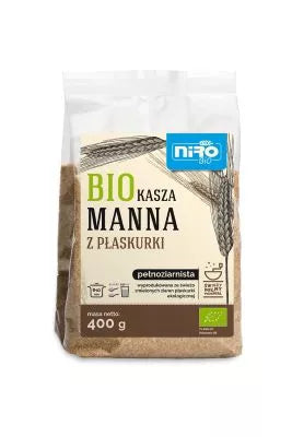 NIRO Kasza manna z płaskurki pełnoziarnista (400g) - BIO