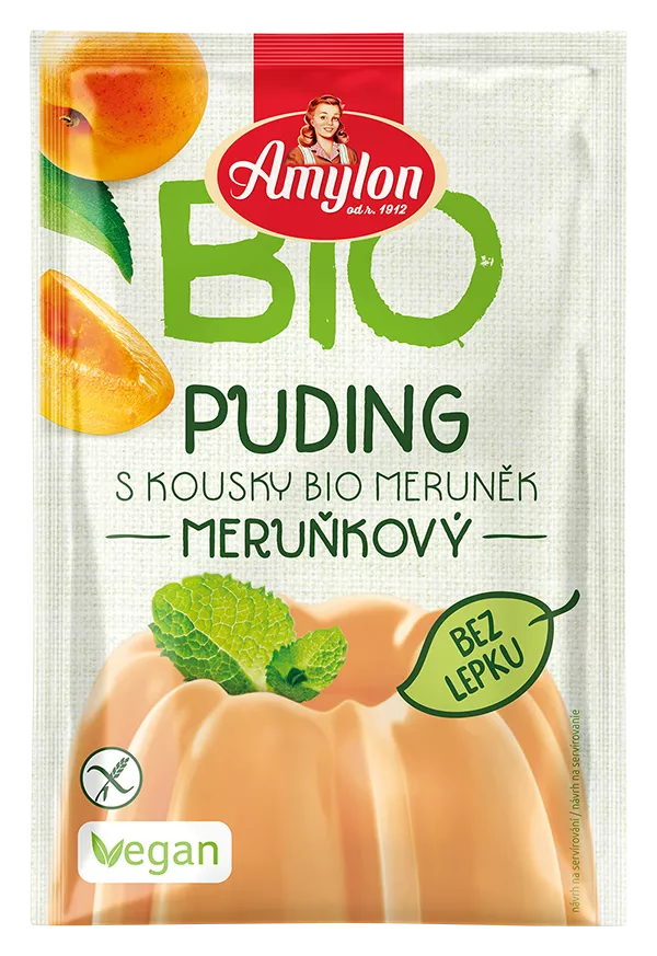 AMYLON Budyń morelowy bezglutenowy (40g) - BIO