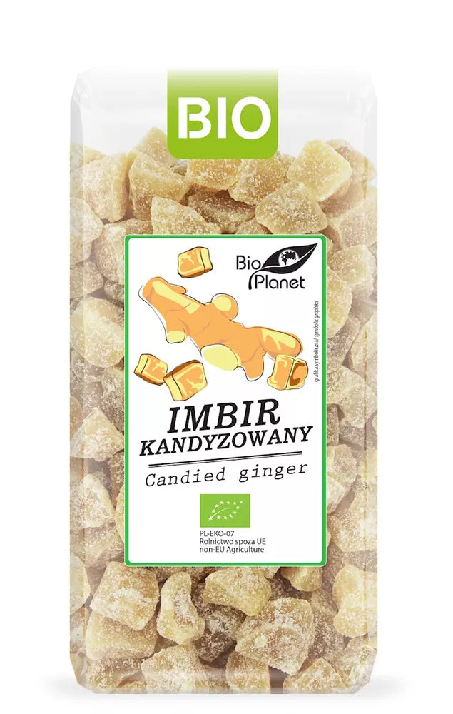 BIO PLANET Imbir kandyzowany (400g) - BIO