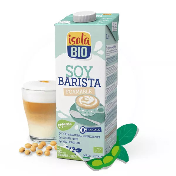 ISOLA Napój sojowy ekologiczny Barista, bezglutenowy (1l) - BIO