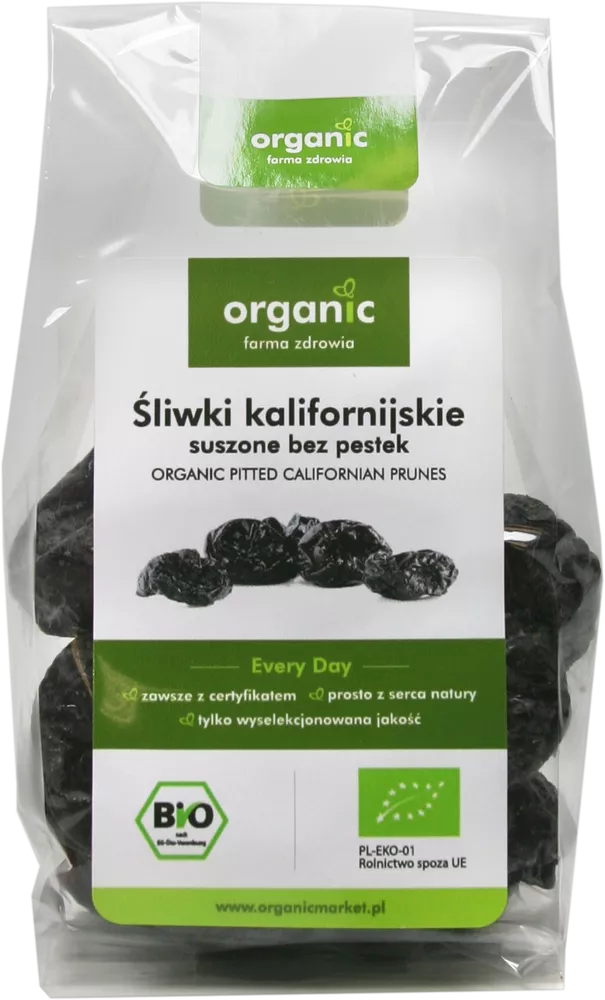 ORGANIC Śliwki suszone bez pestek ekologiczne (500g) - BIO