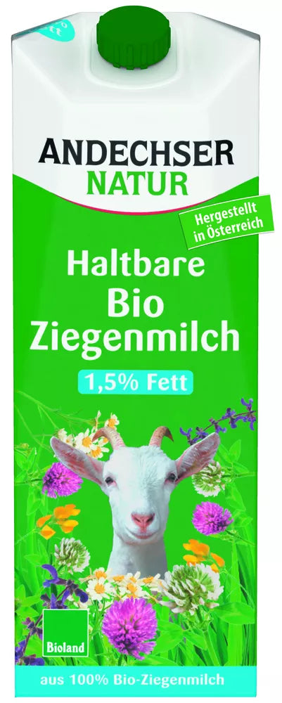 ANDECHSER Mleko kozie ekologiczne 3% UHT (1l) - BIO