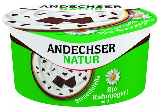 *ANDECHSER Jogurt kremowy Stracciatella 10% tłuszczu (150g) - BIO