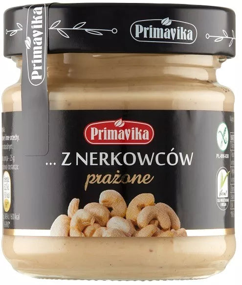 PRIMAVIKA Pasta orzechowa z nerkowców smażona (185 g)